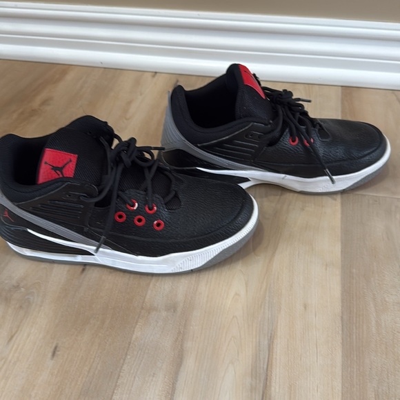 Air Jordan Black and Red Sneakers - Picture 3 of 6